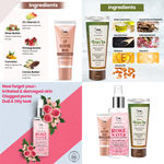Buy Combo of 3- Green Tea Face Wash 100ml + Rose Water Spray Bottle 200ml + Lip Sleeping Mask 10g - Purplle