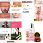 Buy Combo of 3- Lip Sleeping Mask 10g + Lip Scrub 25g + Rose Water 100ml - Purplle