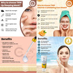 Buy Combo of 4- Vitamin C Face Wash 100ml+Vitamin C Face Serum 30ml+Lip Sleeping Mask+SPF Cream 50gm - Purplle