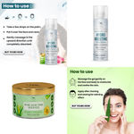 Buy Combo of 2- Hyaluronic Acid Toner 100ml + Pure Aloe Vera Gold Gel 100gm - Purplle