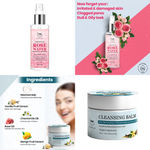 Buy Combo of 2- Cleansing Balm 100gm + Rose Water Spray Bottle 200 ml - Purplle