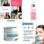 Buy Combo of 2- Cleansing Balm 100gm + Rose Water Spray Bottle 200 ml - Purplle