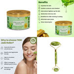 Buy Combo of 2- Jade Roller- Green & Pure Aloe Vera Gold Gel- 100gm - Purplle
