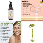 Buy Combo of 2- Jade Roller- Green & Vitamin C Face Serum 30 ml - Purplle