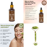 Buy Combo of 2- Jade Roller- Green & Anti Aging Face Serum - 30ml - Purplle