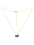 Buy Lilly & Sparkle Gold Toned Chain With Enameled Butterfly Charm - Purplle