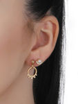 Buy Lilly & Sparkle Gold Toned Stud Earrings Set Of 12 Set Of 12 - Purplle