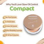 Buy Mamaearth Glow Oil Control Compact SPF 30 with Vitamin C & Turmeric for 2X Instant Glow - 01 Ivory Glow (9 g) - Purplle