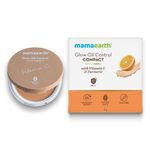 Buy Mamaearth Glow Oil Control Compact SPF 30 with Vitamin C & Turmeric for 2X Instant Glow - 04 Almond Glow (9 gm) - Purplle
