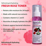 Buy NutriGlow Combo of 2 Fresh Rose Toner (120 ml) and Green Apple Toner (120 ml) For All Skin Types/ Age Defying Process/ Instant Glowing - Purplle