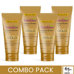 Buy NutriGlow Set of 4 Gold Radiance Booster Facial Foam With Gold Essence & Kesar Extracts, 65 ml each - Purplle