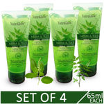 Buy NutriGlow Set of 4 Neem & Tulsi Face Wash/ With Neem, Tulsi & Haridra Extracts/ Helps Control Pimples & Removes Impurities (65 ml each) - Purplle
