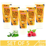 Buy NutriGlow Set of 5 Sun Screen Fairness Lotion SPF 30|PA+++/ UVA & UVB Protection/ Whitening Effect/ Non-Sticky (65 ml each) - Purplle