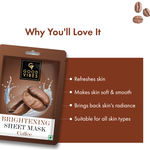 Buy Good Vibes Coffee Brightening Sheet Mask | Nourishing, Softening | Vegan, No Parabens, No Sulphates, No Mineral, No Animal Testing (20 g) - Purplle