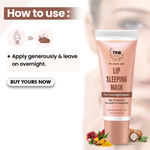 Buy TNW The Natural Wash Lip Sleeping Mask for Overnight Repair| With Vitamin C & Shea Butter | Chemical-Free Lip Care Product 10 gm - Purplle
