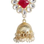Buy Accessher Gold Toned Kundan & Multi Beaded Stone Enamel Jewellery Set For Women & Girls - Purplle