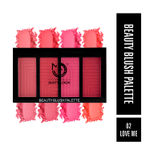 Buy Matt look Beauty Blush Palette, Face Makeup, Multicolor-2 (20gm) - Purplle