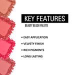 Buy Matt look Beauty Blush Palette, Face Makeup, Multicolor-3 (20gm) - Purplle