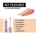 Buy Matt look Full Cover Jumbo Concealer Oil Control Perfect Coverage, Face Makeup, White Ivory (11ml) - Purplle