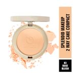 Buy Matt look Splendid Makeup 2 Way Cake Compact, Clear Without Flaws, Rose Blush (20gm) - Purplle