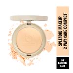 Buy Matt look Splendid Makeup 2 Way Cake Compact, Clear Without Flaws, Natural Fair (20gm) - Purplle