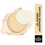 Buy Matt look Oil control Waterproof Pan Cake, Face Makeup, Natural Sweep (15gm) - Purplle