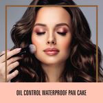 Buy Matt look Oil control Waterproof Pan Cake, Face Makeup, Natural Sweep (15gm) - Purplle