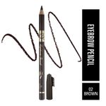 Buy Matt look Eyebrow Pencil Long Lasting Formula Professional Stylist, Brown (1.2 gm) - Purplle