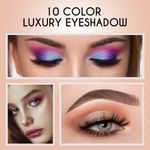 Buy Matt look 10 Colours Eyeshadow Makeup series Luxury Wet Eyeshadow Palette, Multicolor-01, (8gm) - Purplle