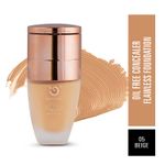 Buy Matt look Oil Free Concealer Flowless & Foundation, Beige (35ml + 8gm) - Purplle