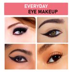 Buy Matt look Fashion Eye Makeup Gel Kajal & Cake Eyeliner 24H Stay, Black (4gm+3gm) - Purplle
