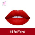 Buy Matt look Lip Makeup Temptation Liquid Matte Lipstick, Red Velvet (5ml) - Purplle