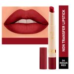 Buy Mattlook Velvet Smooth Non-Transfer, Long Lasting & Water Proof Lipstick, Indian Red (2 gm) - Purplle