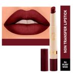 Buy Matt look Velvet Smooth Non-Transfer, Long Lasting & Water Proof Lipstick, Ruby Woo (2gm) - Purplle