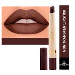 Buy Mattlook Velvet Smooth Non-Transfer, Long Lasting & Water Proof Lipstick, Dark Chocolate (2 gm) - Purplle