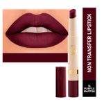 Buy Matt look Velvet Smooth Non-Transfer, Long Lasting & Water Proof Lipstick, Purple Martini (2gm) - Purplle