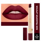 Buy Matt look Velvet Smooth Non-Transfer, Long Lasting & Water Proof Lipstick, Divine Wine (2gm) - Purplle