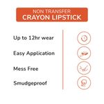 Buy Mattlook Power Last Lip Stain Crayon Lipstick, Rich Colour, Non Transfer, Mask Proof & Luxurious Creamy Matte, Peach Day (1.3 gm) - Purplle
