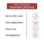 Buy Mattlook Power Last Lip Stain Crayon Lipstick, Rich Colour, Non Transfer, Mask Proof & Luxurious Creamy Matte, Cute Nude (1.3 gm) - Purplle