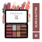 Buy Mattlook Face Makeup Glow & Glitter HD PRO Style Palette, Hollywood Collection (18 gm) - Purplle