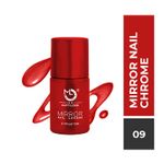 Buy Matt look Shine Like Mirror Nail Chrome, Red-A (12ml) - Purplle