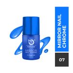 Buy Matt look Shine Like Mirror Nail Chrome, Blue-B (12ml) - Purplle