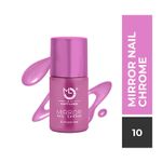 Buy Matt look Shine Like Mirror Nail Chrome, B - Magenta (12ml) - Purplle
