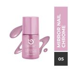 Buy Matt look Shine Like Mirror Nail Chrome,  B-Pink (12ml) - Purplle