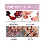 Buy Matt look Shine Like Mirror Nail Chrome,  B-Pink (12ml) - Purplle