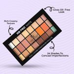 Buy Half N Half Full Cover Concealer Makeup Kit Multicolour Palette, Light-Medium (20.5g) - Purplle