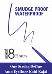 Buy Half N Half One Stroke Defining Auto Eyeliner Kohl Kajal, smudge proof and waterproof, 18hour Long Lasting, Royal Blue (0.3 gm) - Purplle