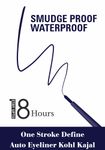 Buy Half N Half One Stroke Defining Auto Eyeliner Kohl Kajal, smudge proof and waterproof, 18hour Long Lasting, 0.3 gm - Purplle