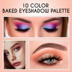 Buy Half N Half HD PRO 10 Colour Baked Eyeshadow Palette, Multicolour -02 (18g) - Purplle