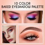 Buy Half N Half HD PRO 10 Colour Baked Eyeshadow Palette, Multicolour -03 (18g) - Purplle